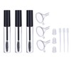 Tvoip 3Pcs 10ml Empty Mascara Tubes With Eyelash Wand, Rubber