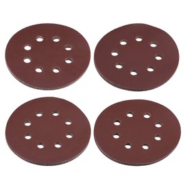 uxcell 20pcs 5 Inch 8 Hole Hook and Loop Sanding Discs Set 320/400/600/800 Grit Aluminum Oxide Sandpaper