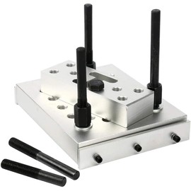 ZKTOOL Universal Drill Press Support Block Plate Tool Set Kit, 30 Ton – Bearing and Bushing Repair Removal Installation