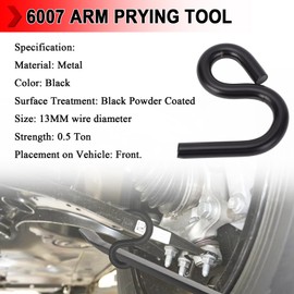 6007 Lower Control Arm Prying Tool, Universal Ball Joint Press Separator Installation Remover, 0.5 Ton Capacity Suspension Specialty Bushing Tool Work With a 7/8" Diameter Pry Bar, 6 Pack