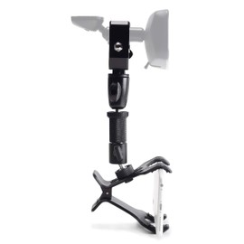 Clamptastick !- Universal Cell Phone Holder for mounting on Rearview Mirror Compatible with Mobile iOS Devices, Android Smartphone GPS and More. (Black - Version 2)