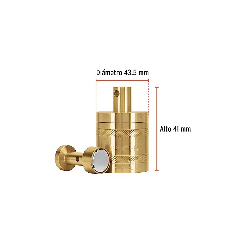 TRUPER PLOM-3L Brass Plumb Bobs w/ Center 12.4 Oz (352