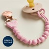 Itzy Ritzy Silicone Pacifier Clip; 100% Food Grade Silicone Pacifier