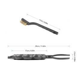 HAWOK Cast Iron Heart Shaped Waffle Iron, Waffle Maker