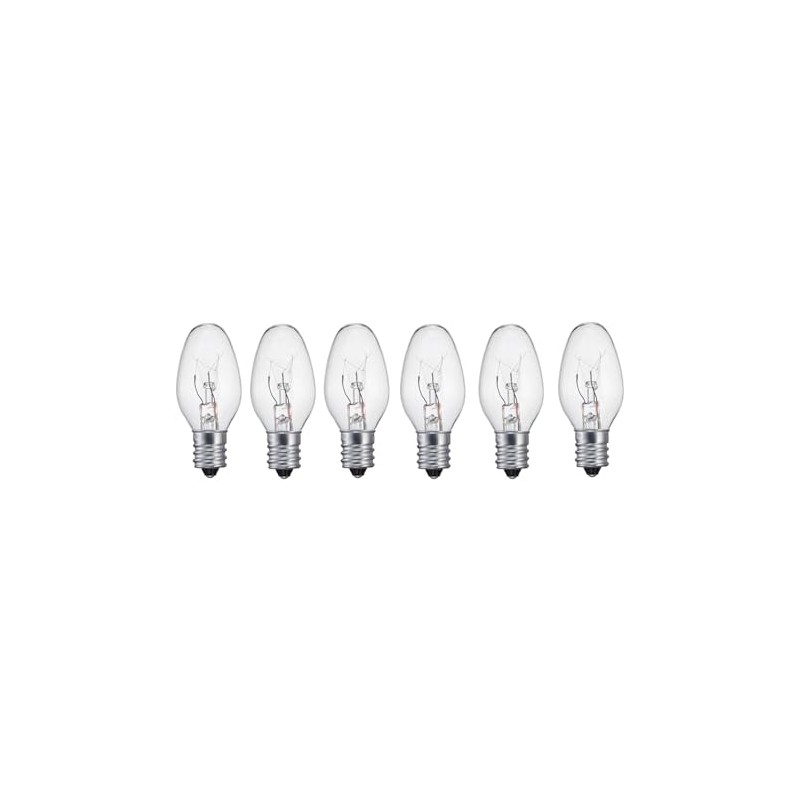 FamilyMaid Clear Night Light Bulbs – 6PC