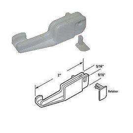 CRL Sliding Shower Door Bottom Guide for Kinkead and Sterling - M6090
