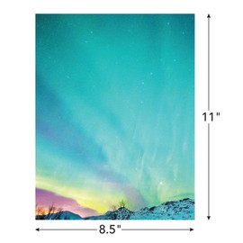 Great Papers! Northern Lights Sky Letterhead, for Invitations, Announcements and Personal Messages, Printer Friendly 8.5" x 11", 50 Pack (2023047)