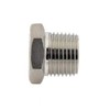 High-pressure sealing plug with external hexagonal NPT 1/8 inch, galvanised