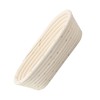 25cm Bread Proofing Basket Set Oval Natural Rattan Sourdough Proofing