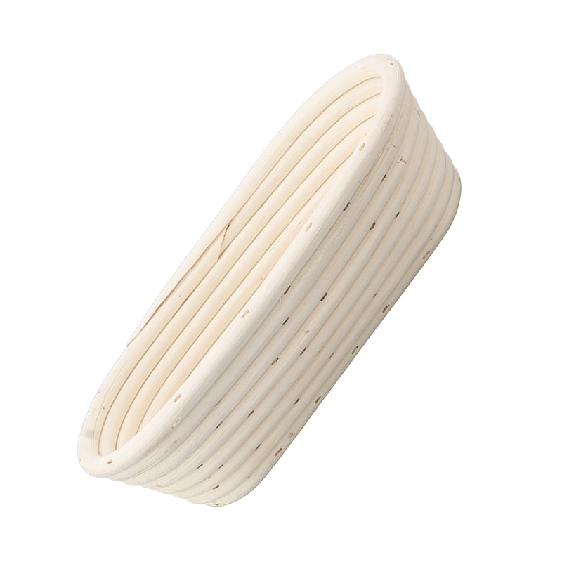 25cm Bread Proofing Basket Set Oval Natural Rattan Sourdough Proofing