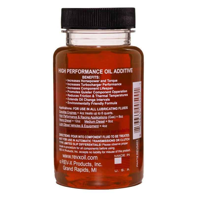 REV X High Performance Oil Additive - 4 fl. oz.