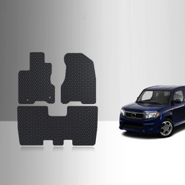 TOUGHPRO Floor Mats Accessories Set Compatible with Honda Element SC All Weather Heavy Duty Custom Fit (Made in USA) Black Rubber 2007 2008 2009 2010