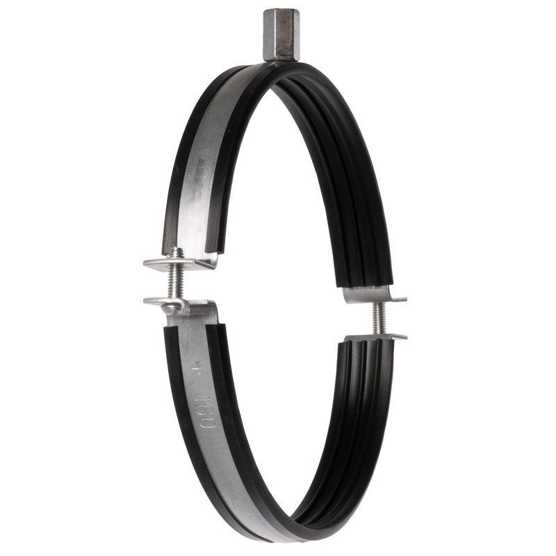 LIRAST 6.3" Pipe Hanger - Metal Duct Clamp with Rubber
