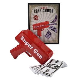 Cash Cannon Money Gun - For Parties & Events Includes 100 Replica Bills, Fun Toy