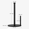 KEWANNO Black Paper Towel Holder, Countertop Paper Towel Holder, Steady
