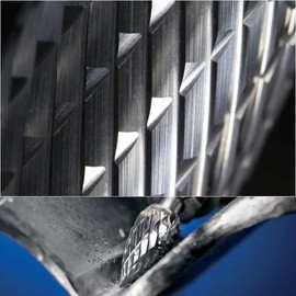 Wolfride Tungsten Carbide Router Bit Tungsten Bar (0.1 inch (3 mm) Shaft Blade Width 0.2 inch (6 mm) Total Tungsten Steel Electric Drill Bit Set of 10