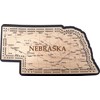 Nebraska, The Good Life Nebraska Shaped Road Map Cribbage Board