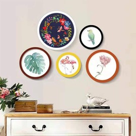 MWOOT Embroidery Starter Kit with Garland Pattern, DIY Cross Stitch Stamped Embroidery Handmade Sewing Craft Kit for Adults Beginner