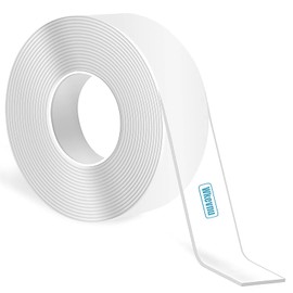 Double Sided Tape Heavy Duty,Nano tape,Clear Double Sided Tape,Picture hanging strips,Photo frames Tape Hanging Adhesive Strips,Removable Wall Tape Sticky Poster Tape Carpet Tape Mounting Tape-10FT