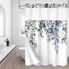 Gibelle No Hook Shower Curtain with Snap-in Fabric Liner Set