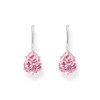 Thomas Sabo Pink Cubic Zirconia Drop Earrings 925 Sterling Silver