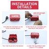 LEMSM Red Solid Power Cord Lock for Electrical Outlets