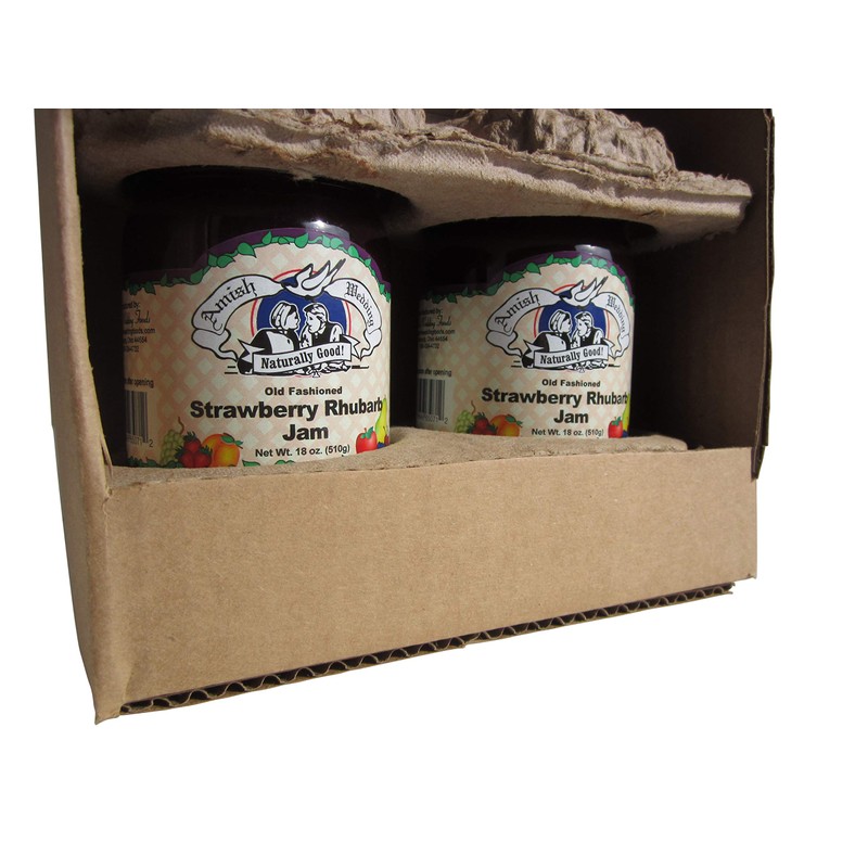 Amish Wedding Foods Old Fashioned Strawberry Rhubarb Jam All Natural