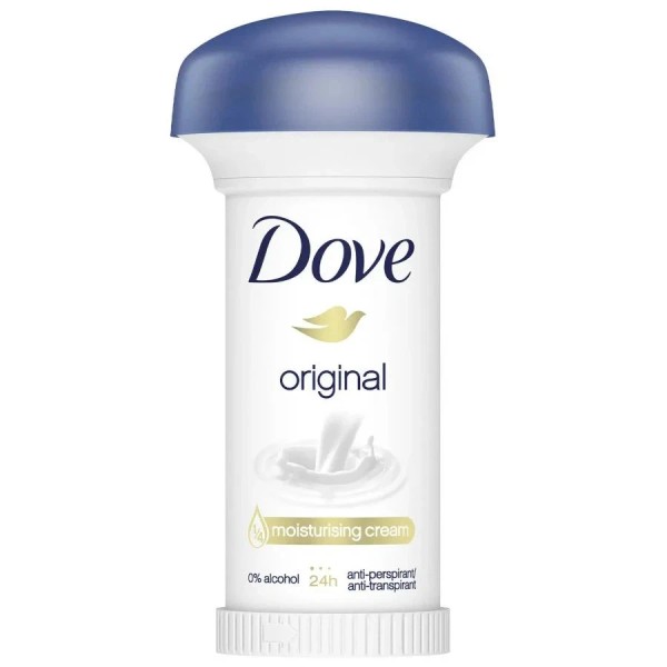 Dove Original Deodorant Roll-On with Moisturising Cream 50ml (Pack of