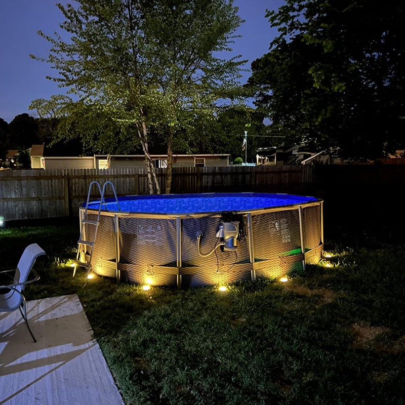 Puncools Solar Lights Outdoor Garden,2 Pack Waterproof Solar Ground Lights