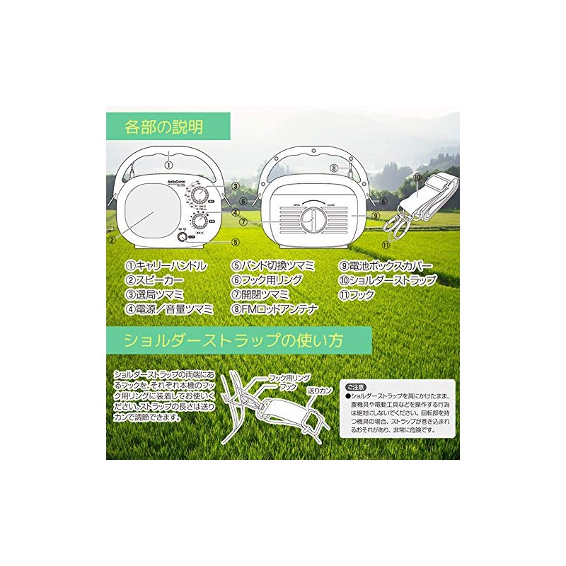 Ohm Electric AudioComm 03-5632 Rich Harvest Radio PLUS_RAD-H390N