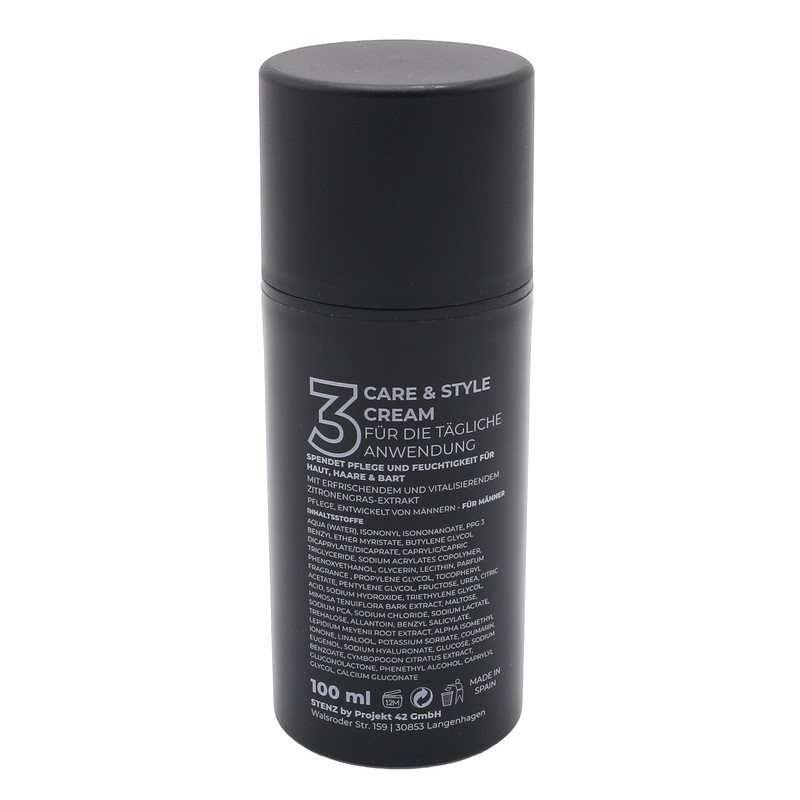 Stenz Men's Care "3", the 3-in-1 care for face, hair