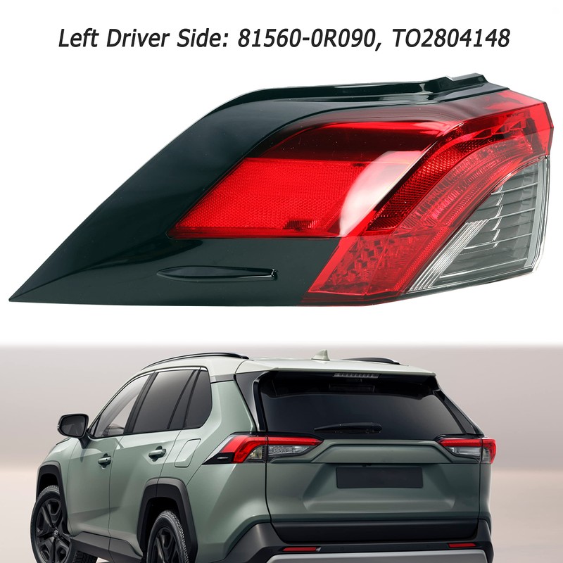 Rear LED Tail Light Assembly, Left Driver Side Outer Brake