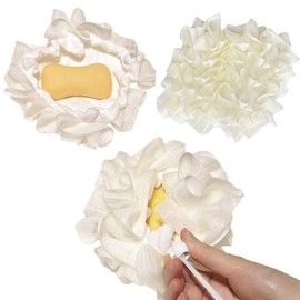 XnxnzhHo 2PCS Bar Soap Pouch, Flower Shaped Soap Bar Bags Exfoliating Mesh Body and Facial Cleansing Tool, Bathing Foam Manufacturing Tools