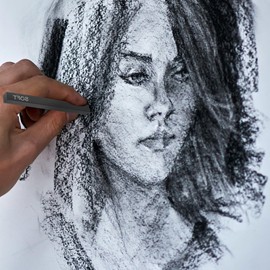 COHEALI Juego De Lápices De Barras Cuadradas De Carbón Para Bocetos De 6 Uds Conjunto De Carbón De Vid Palos De Carbón Para Bocetos De Vid Suministros De Dibujo Herramientas De