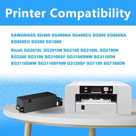 LCL Waste Ink Collection Unit for Sawgrass Virtuoso SG400 SG500 SG800 SG1000 and GC41 Maintenance Tank 1-Pack for Sawgrass Virtuoso SG500 SG1000 SG400 SG800 SG400NA/EU SG800NA Sublimation Printer