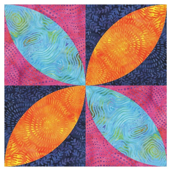 AccuQuilt Orange Peel Go! Fabric Cutting Dies, 4.5-Inch by 4.5-Inch