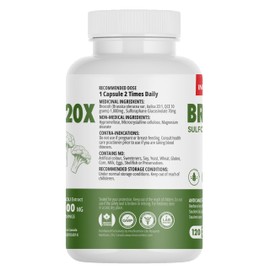 Inno Nutrition Broccoli 1,000mg 240 Capsules 20X Extract 4 Months SULFORAPHANE 70mg Vegan Non-GMO Allergen Free No Preservatives Made In Canada (Pack of 2)