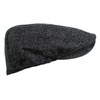 Wonderful Fashion Men's Herringbone Tweed Wool Blend Snap Front Newsboy