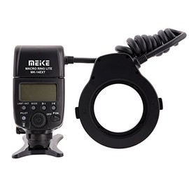 MK-14EXT Macro i-TTL Ring Flash Suitable for Nikon with LED Auxiliary Light Standard ISO Hot Shoe