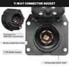 MECMO OEM Style Replacement 7-Way RV Blade Socket, USCAR to