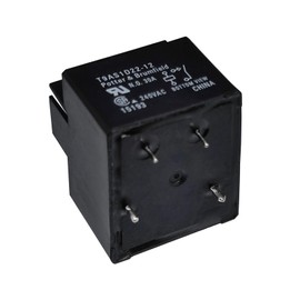 T9AS1D22-12 30A PCB or Panel Mount Relay - 4Pins High Breaking Capacity PCB Mount Relay for HVAC, Power Supplies, and Domestic Appliances