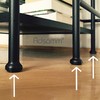 Adsamm® / 60 x Selbstklebende Filzgleiter/Weiß/ø 14 mm/Rund/Möbelgleiter aus Filz
