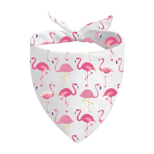 JXGZSO 1 Piece Flamingo Triangle Dog Bandana Bird Lovers Over
