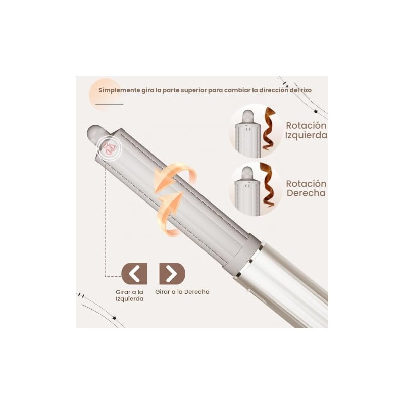 Accesorio rizador de pelo largo de 1,6 pulgadas compatible con