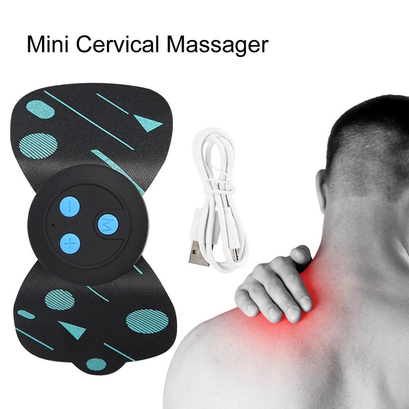 Mini Cervical Massager Multi functional Rechargeable Pulse Shoulder Neck Back