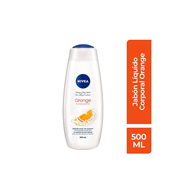 NIVEA Jabón Líquido Corporal Humectante Orange And Avocado Oil (400