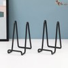 Plate Holder Easel Display Stand - 6 inch Metal Plate
