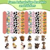 CZWXOXO 74PCS Farm Animals Party Favor 50PCS Barnyard Party Stickers&24PCS