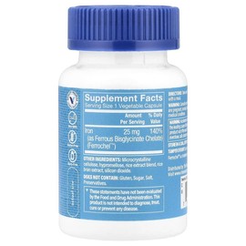 더비타민샵 Complete 철분 Iron 아이언 25mg 베지 캡슐 90정 The Vitamin Shop Complete Iron 25mg Veggie Capsules 90 Tablets