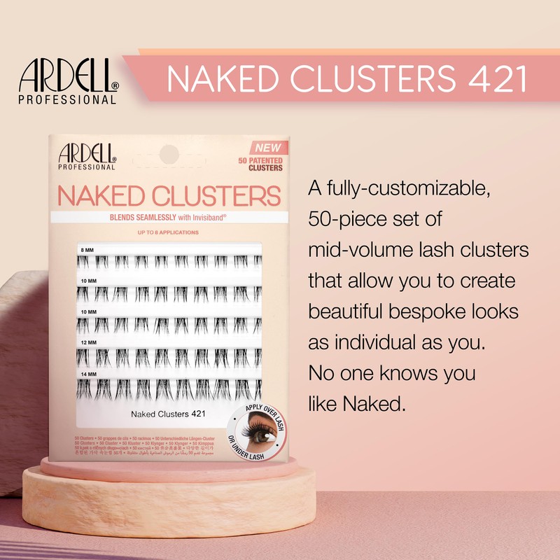 Ardell Naked Clusters 421 Cluster Lashes Kit, Fully Customisable Eyelash
